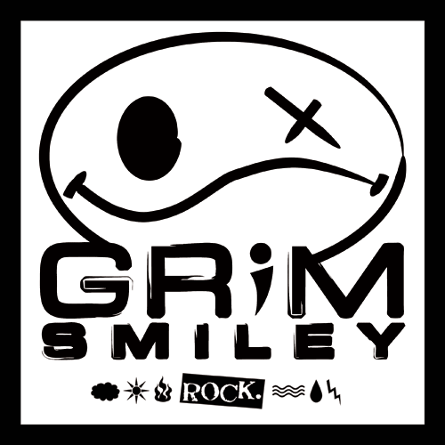 Grim Smiley sticker and T-shirt